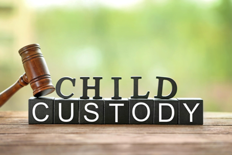 Child custody in letter blocks