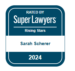 Sarah Scherer SuperLawyers Rising Stars in 2024