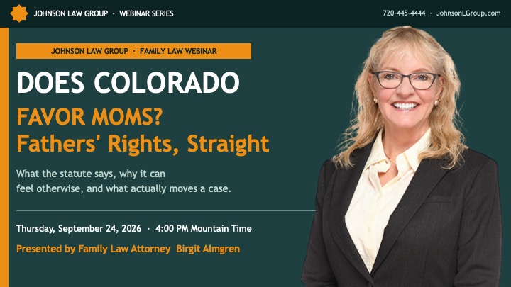 WEBINAR: Does Colorado favor Moms?